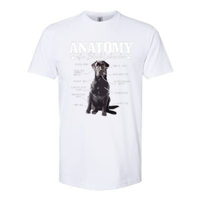 Black Labrador Retriever Anatomy Funny Cute Dog Mom Dad Softstyle CVC T-Shirt