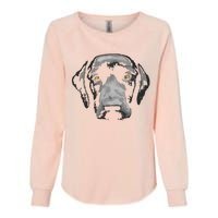 Black Labrador Retriever Womens California Wash Sweatshirt