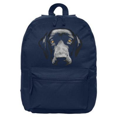 Black Labrador Retriever 16 in Basic Backpack