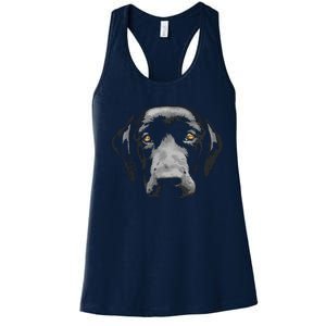 Black Labrador Retriever Women's Racerback Tank