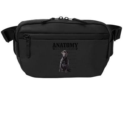 Black Labrador Retriever Anatomy Funny Cute Dog Mom Dad Crossbody Pack