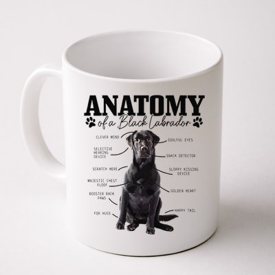 Black Labrador Retriever Anatomy Funny Cute Dog Mom Dad Coffee Mug