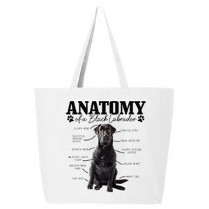 Black Labrador Retriever Anatomy Funny Cute Dog Mom Dad 25L Jumbo Tote