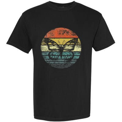 Butterfly Lover Retro Sunset Insect Monarch Entomology Garment-Dyed Heavyweight T-Shirt