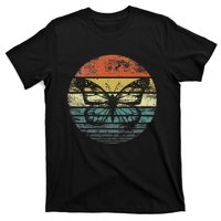 Butterfly Lover Retro Sunset Insect Monarch Entomology T-Shirt