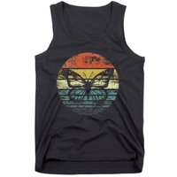 Butterfly Lover Retro Sunset Insect Monarch Entomology Tank Top