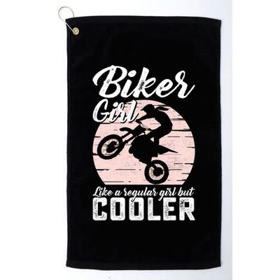 Biker Like Regular But Cooler Funny Motorcycle Gift Golf Towel