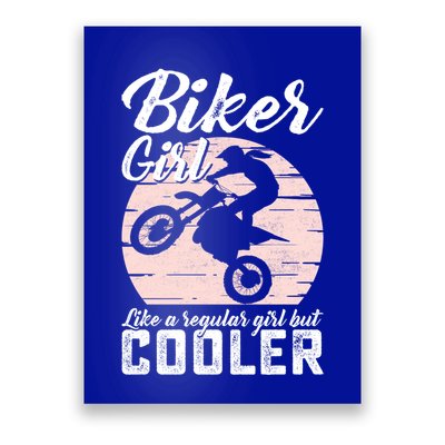 Biker Like Regular But Cooler Funny Motorcycle Gift Poster