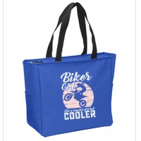 Biker Like Regular But Cooler Funny Motorcycle Gift Zip Tote Bag