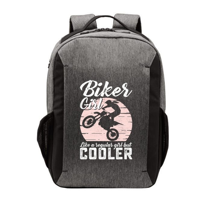 Biker Like Regular But Cooler Funny Motorcycle Gift Vector Backpack