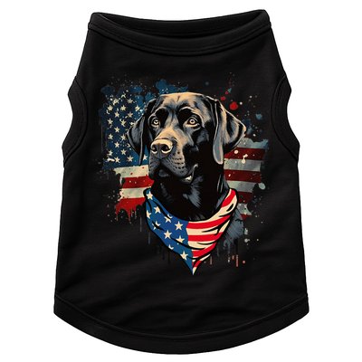 Black Labrador Retriever USA Flag Lab Dog Lover Gifts Doggie Tank