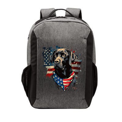 Black Labrador Retriever USA Flag Lab Dog Lover Gifts Vector Backpack