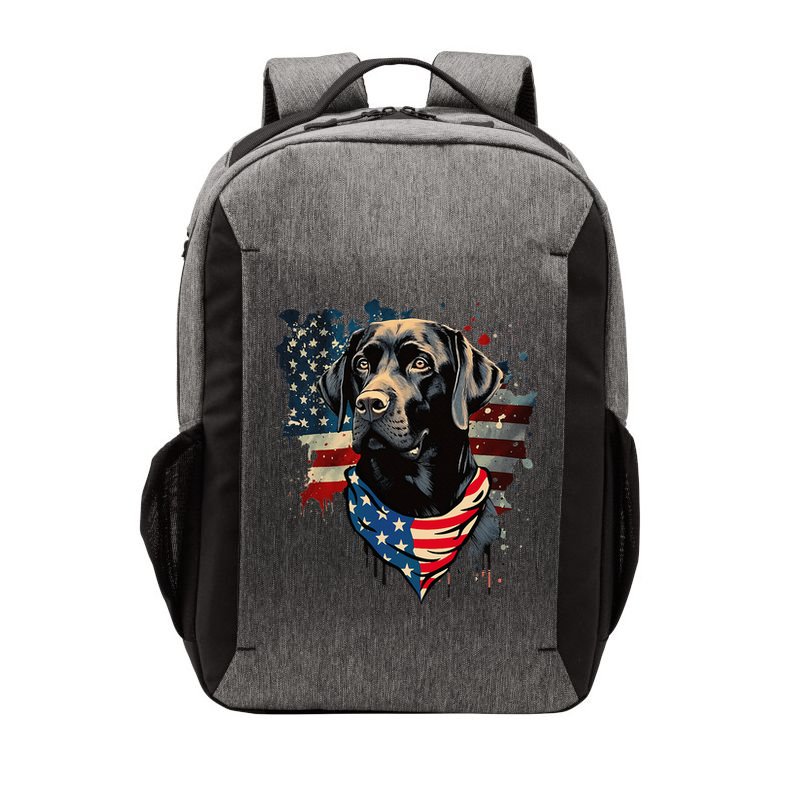 Black Labrador Retriever USA Flag Lab Dog Lover Gifts Vector Backpack