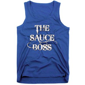 Bbq Lovers Sauce Boss Design For Fathers Day Gift Tank Top