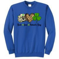 Book Love Shamrock Leopard Heart Book Lover St Patrick's Day Gift Sweatshirt