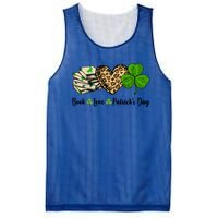 Book Love Shamrock Leopard Heart Book Lover St Patrick's Day Gift Mesh Reversible Basketball Jersey Tank