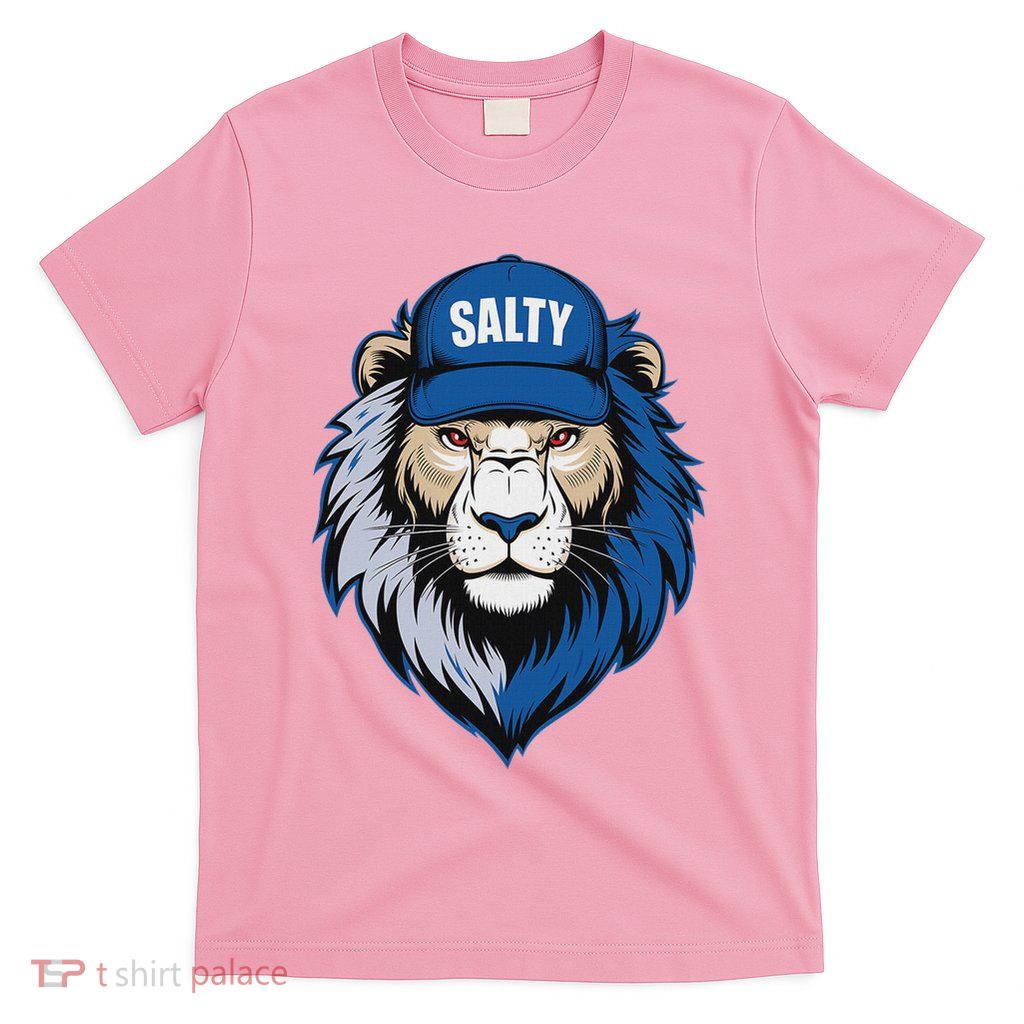 Blue Lions Salty Wearing Hat Salty T-Shirt