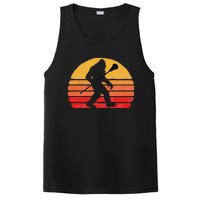 Bigfoot Lacrosse Stick Vintage Surf Sun Funny Lax PosiCharge Competitor Tank