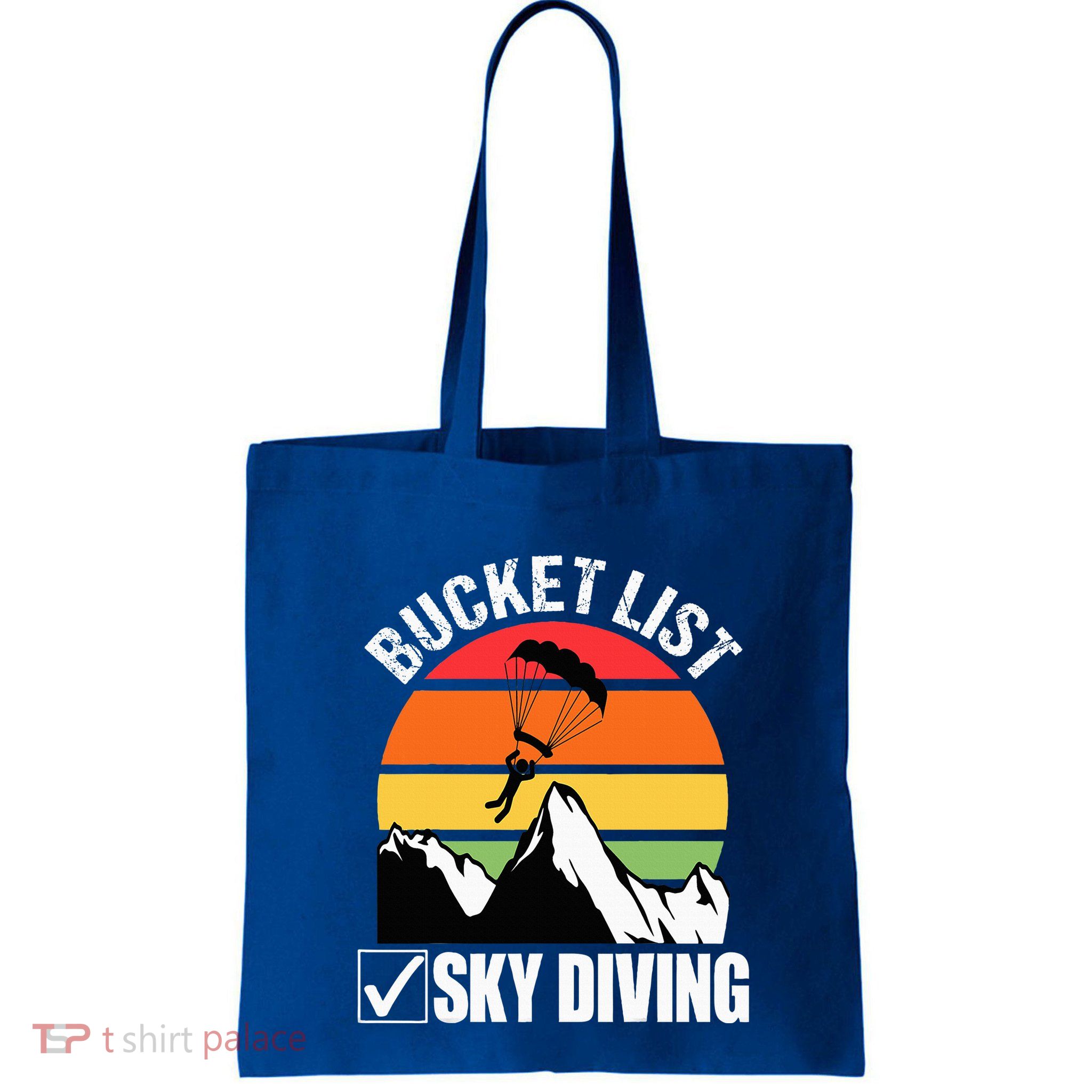 Bucket List Sky Diving Vintage Skydiver Skydiving Parachute Bag