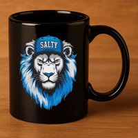 Blue Lions Salty 11oz C Handle Ceramic Mug