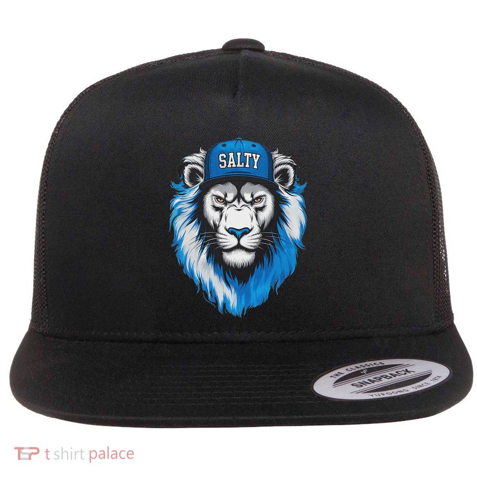 Blue Lions Salty Flat Bill Trucker Hat