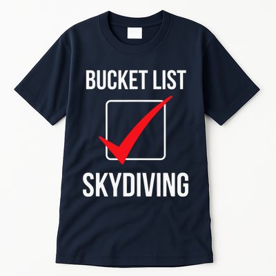 Bucket List Skydiving Vintage Tall T-Shirt