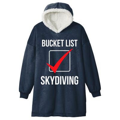 Bucket List Skydiving Vintage Hooded Wearable Blanket