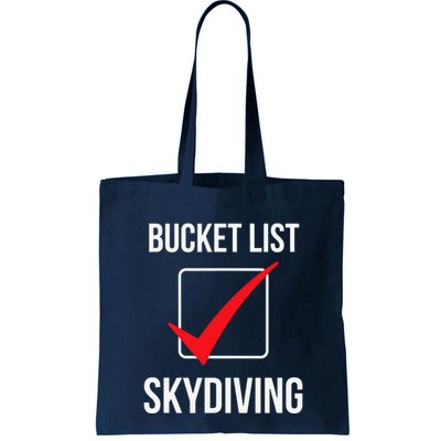 Bucket List Skydiving Vintage Bag