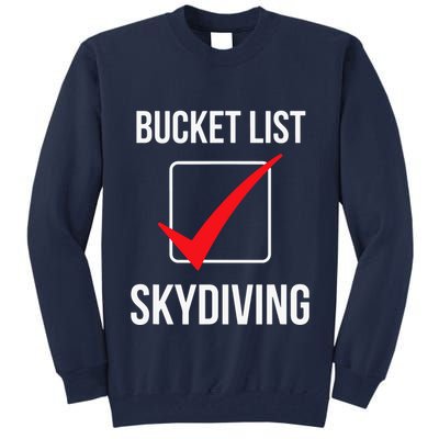 Bucket List Skydiving Vintage Tall Sweatshirt