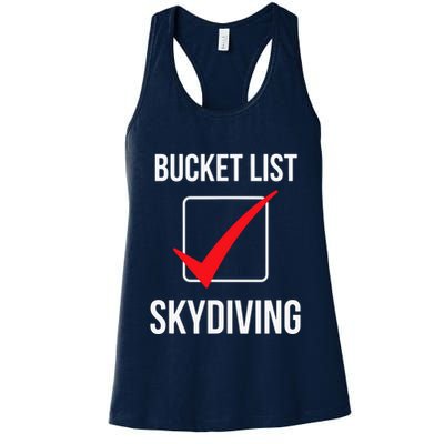Bucket List Skydiving Vintage Womens Tank Top