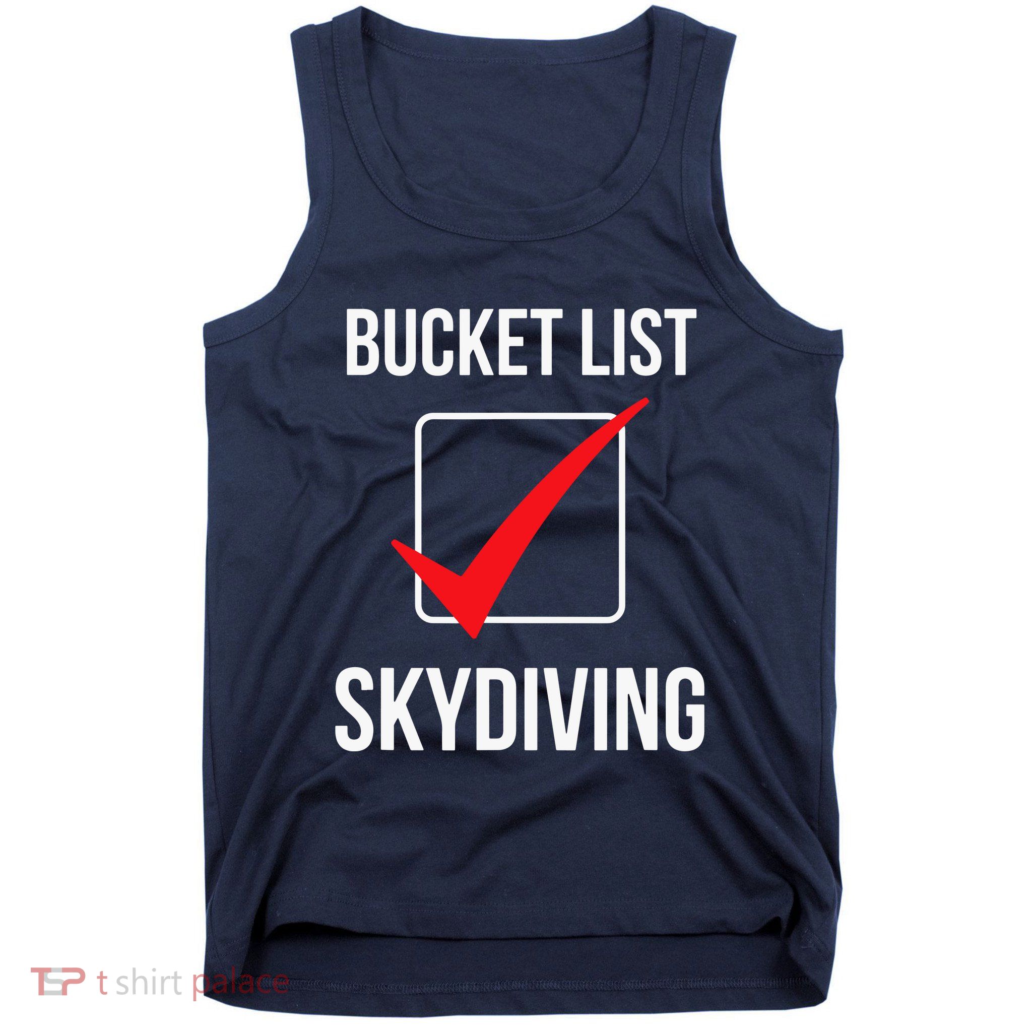 Bucket List Skydiving Vintage Tank Top