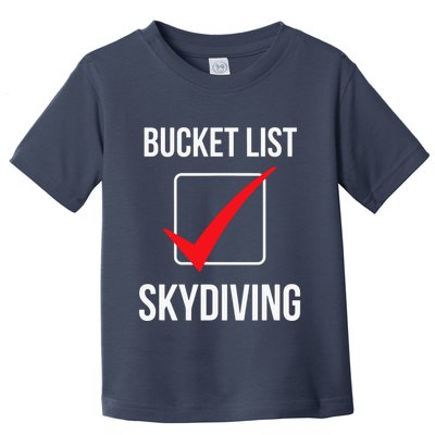 Bucket List Skydiving Vintage Toddler T-Shirt