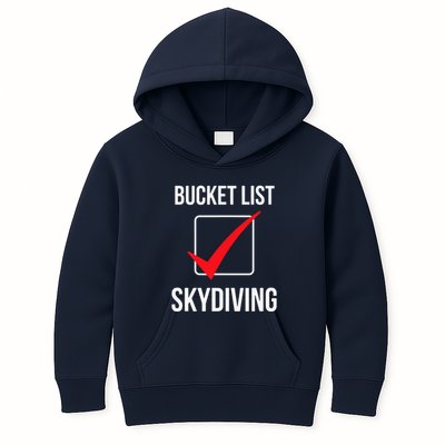 Bucket List Skydiving Vintage Kids Hoodie