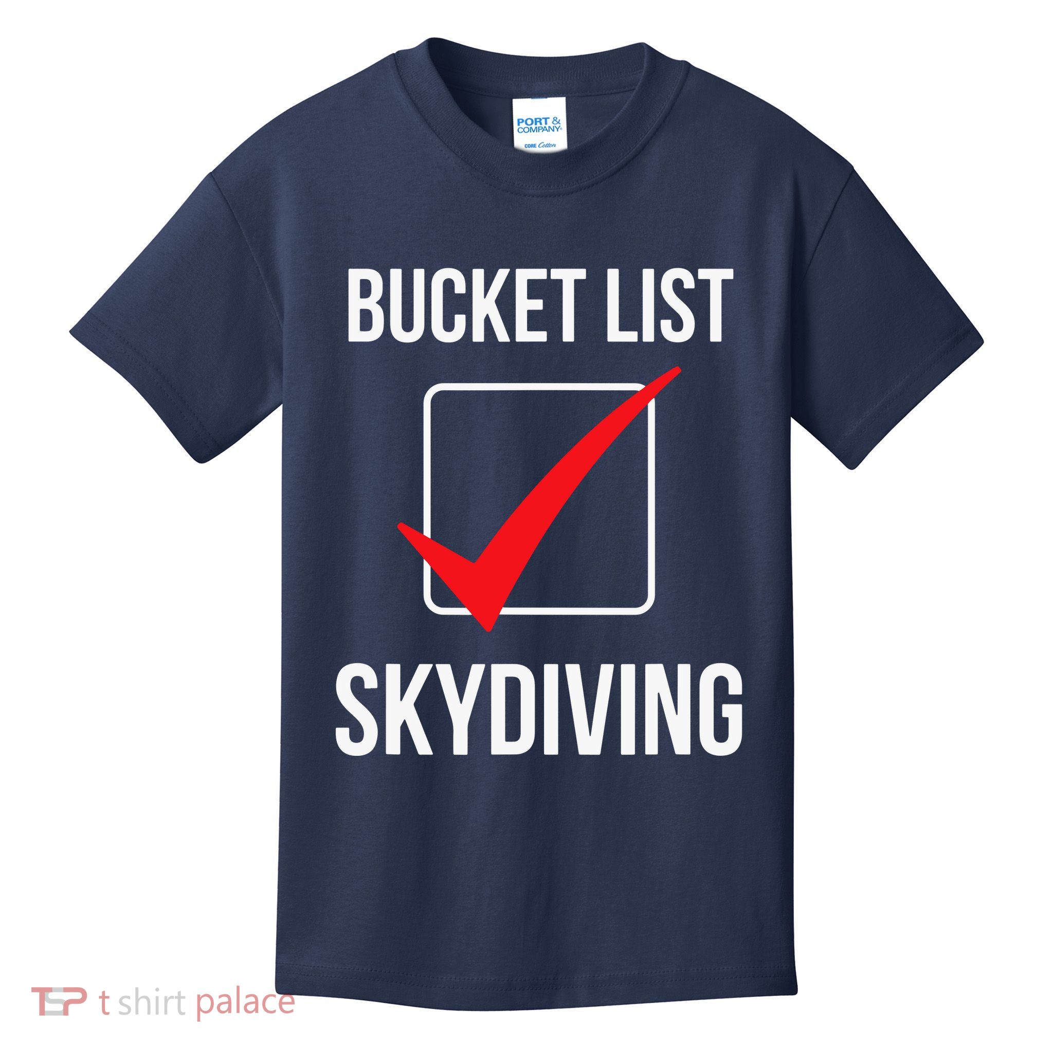 Bucket List Skydiving Vintage Kids T-Shirt