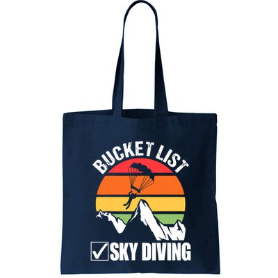 Bucket List Sky Diving Vintage Skydiver Skydiving Parachute Bag
