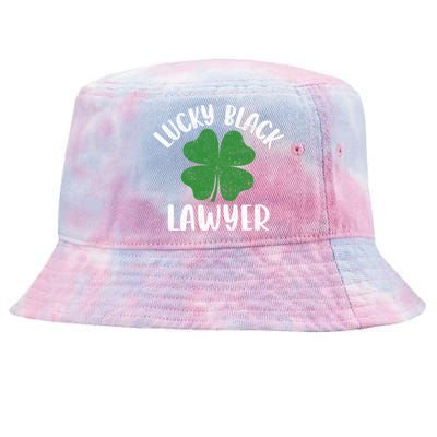 Black Lawyer St Patrick's Day African American Attorney Great Gift Tie-Dyed Bucket Hat