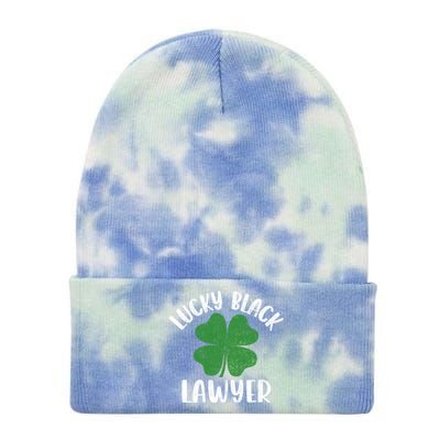 Black Lawyer St Patrick's Day African American Attorney Great Gift Tie Dye 12in Knit Beanie