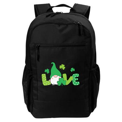 Bleached LOVE St Patricks Day Gnomes Shamrock Backpack