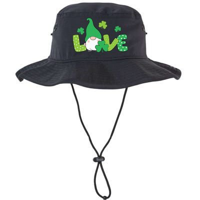 Bleached LOVE St Patricks Day Gnomes Shamrock Bucket Hat