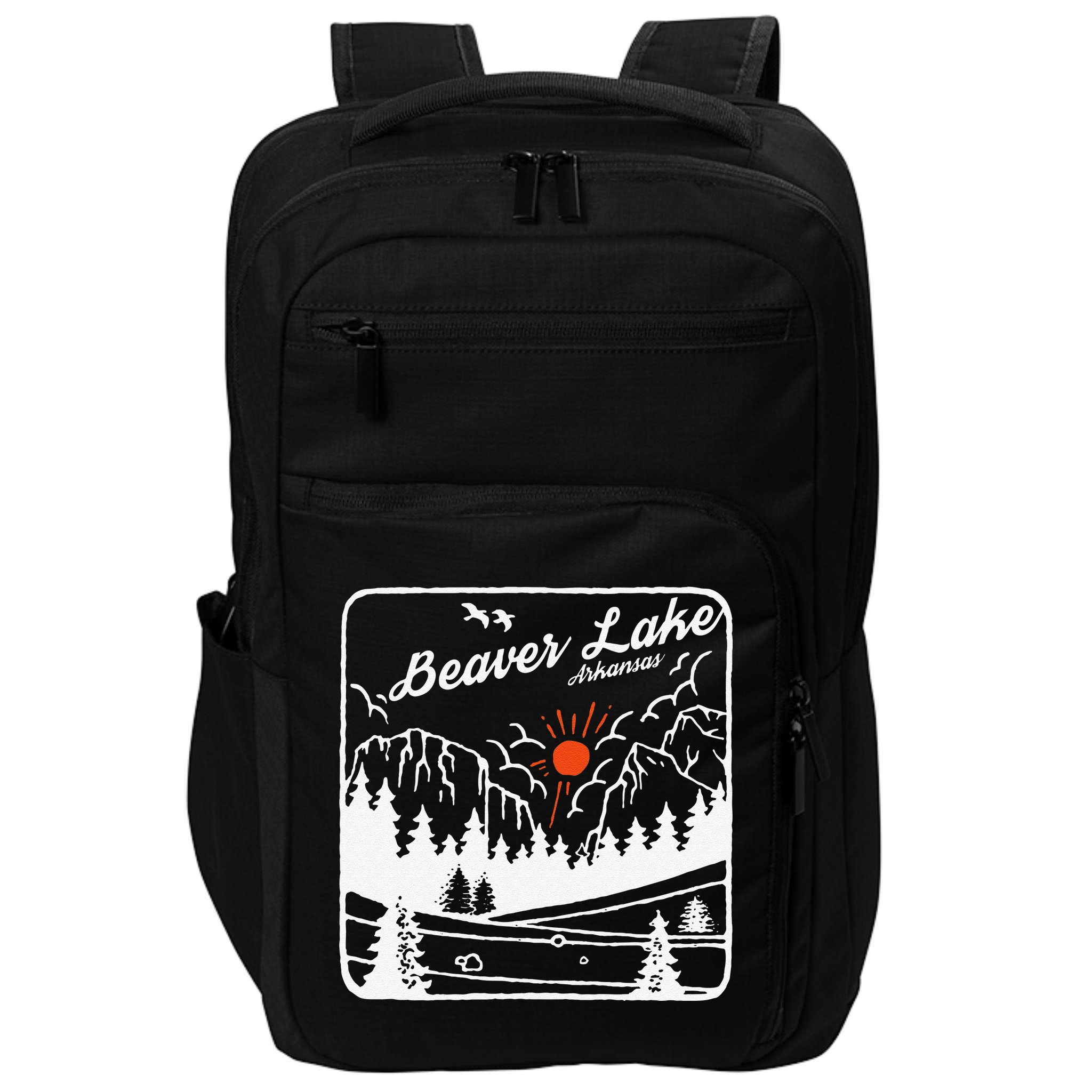Beaver Lake Souvenir Fishing Vintage AR Map Gifts Arkansas Impact Tech Backpack