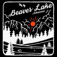 Beaver Lake Souvenir Fishing Vintage AR Map Gifts Arkansas Bucket Hat