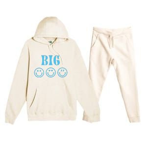 Big Little Sorority Reveal Big Smilies Retro Premium Hooded Sweatsuit Set