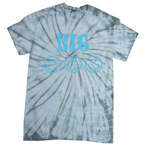 Big Little Sorority Reveal Big Smilies Retro Tie-Dye T-Shirt