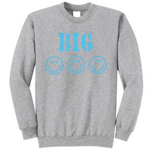 Big Little Sorority Reveal Big Smilies Retro Tall Sweatshirt