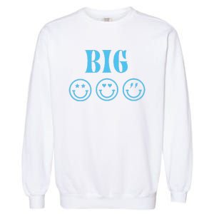 Big Little Sorority Reveal Big Smilies Retro Garment-Dyed Sweatshirt