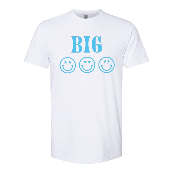 Big Little Sorority Reveal Big Smilies Retro Softstyle CVC T-Shirt