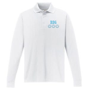 Big Little Sorority Reveal Big Smilies Retro Performance Long Sleeve Polo