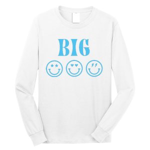 Big Little Sorority Reveal Big Smilies Retro Long Sleeve Shirt