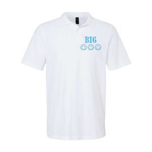 Big Little Sorority Reveal Big Smilies Retro Softstyle Adult Sport Polo