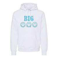 Big Little Sorority Reveal Big Smilies Retro Premium Hoodie